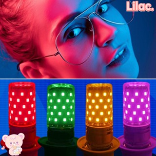 Lilac หลอดไฟ LED อลูมิเนียม หลากสี ฐานสกรู E14 E27 85-265V สําหรับตกแต่งบ้าน