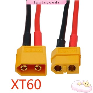 Lanfy XT60 อะแดปเตอร์เชื่อมต่อสายเคเบิล 10 ซม. 15 ซม. ปลั๊ก XT60H 14AWG 12AWG สําหรับโดรนบังคับ