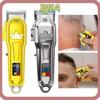 Bja ปัตตาเลี่ยนตัดผม โลหะ ไร้สาย ชาร์จ USB สําหรับผู้ชาย