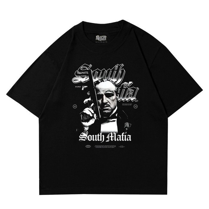 Kaos เสื้อยืดผ้าฝ้าย ขนาดใหญ่ พิมพ์ลาย The Godfather Mafia สไตล์วินเทจ สตรีท ยุค 24s สําหรับทุกเพศ