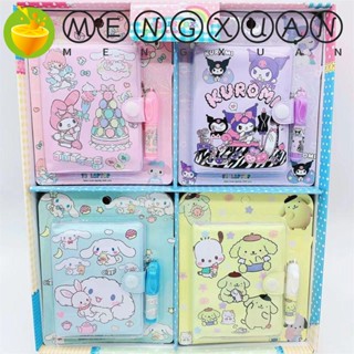 Mengxuan สมุดโน๊ต ขนาดเล็ก ลาย My Melody Cinnamoroll พร้อมปากกา