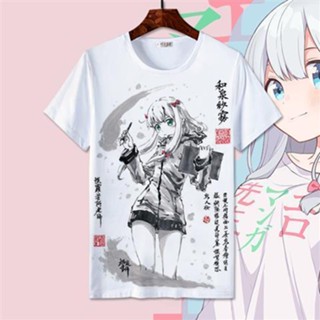 เสื้อยืดแขนสั้น พิมพ์ลายการ์ตูนอนิเมะ Izumi Sagiri สองมิติ สําหรับเด็กผู้หญิง