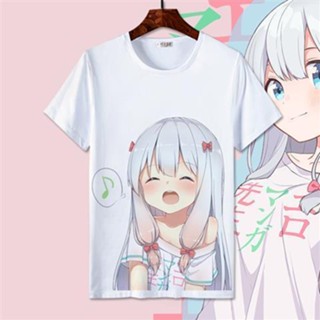 เสื้อยืดแขนสั้น พิมพ์ลายการ์ตูนอนิเมะ Izumi Sagiri สองมิติ สําหรับเด็กผู้หญิง