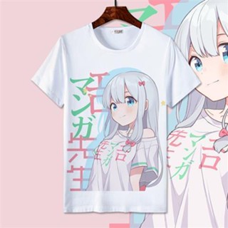 เสื้อยืดแขนสั้น พิมพ์ลายการ์ตูนอนิเมะ Izumi Sagiri สองมิติ สําหรับเด็กผู้หญิง