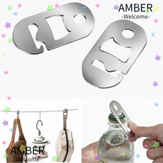 Amber บักเกิลปรับความตึงเต็นท์ อลูมิเนียม อเนกประสงค์ 2 ชิ้น