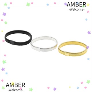 Amber สายรัดแขนโลหะ สายรัดข้อมือ ยืดหยุ่น ปลอกแขน ขายดี ปลอกแขนกันลื่น แฟชั่น ถุงเท้า ยางยืด ผู้หญิง