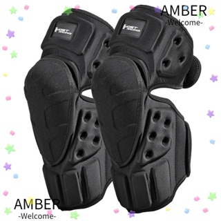 Amber สนับเข่า 1 คู่ อุปกรณ์เสริมรถจักรยานยนต์ กีฬาแข่งรถ เกียร์ป้องกัน