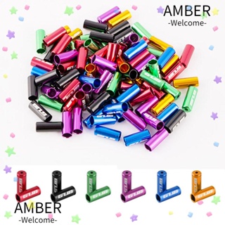 Amber ฝาครอบสายเบรกตีนผีจักรยาน กันฝุ่น ขนาด 4 มม. 5 มม. 5 ชิ้น