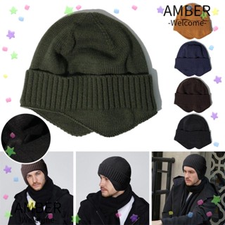 Amber หมวกแก๊ปลําลอง ผ้าฟลีซ ให้ความอบอุ่น แฟชั่นสําหรับผู้ชาย เหมาะกับการขี่จักรยานกลางแจ้ง