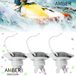 Amber ฝาครอบวาล์วอากาศ PVC สําหรับเรือเป่าลม 2 ชิ้น