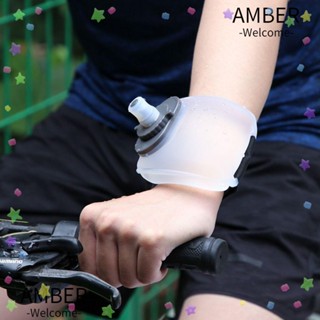 Amber ขวดน้ําดื่ม ขนาดเล็ก แบบคล้องข้อมือ แฟชั่น สําหรับเล่นกีฬา วิ่ง