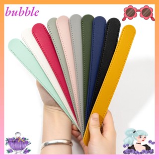 Bubble สายคล้องไหล่ หนัง PU กันลื่น คุณภาพสูง สีพื้น ปรับได้ แบบเปลี่ยน สําหรับผู้หญิง 2 ชิ้น