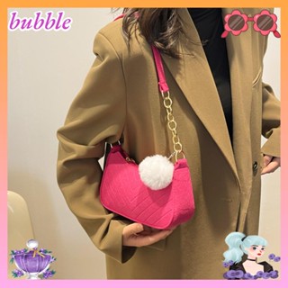 Bubble กระเป๋าสะพายไหล่ กระเป๋าถือ ทรงโท้ท ขนาดมินิ สีพื้น แฟชั่นสําหรับผู้ชาย และผู้หญิง