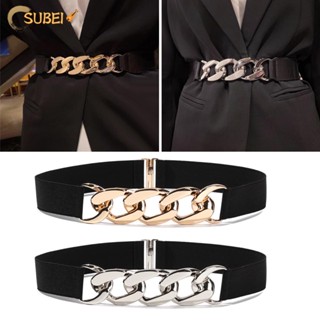 Sukaa เข็มขัดยางยืด เข็มขัดผู้หญิง พังก์ เข็มขัดตกแต่ง