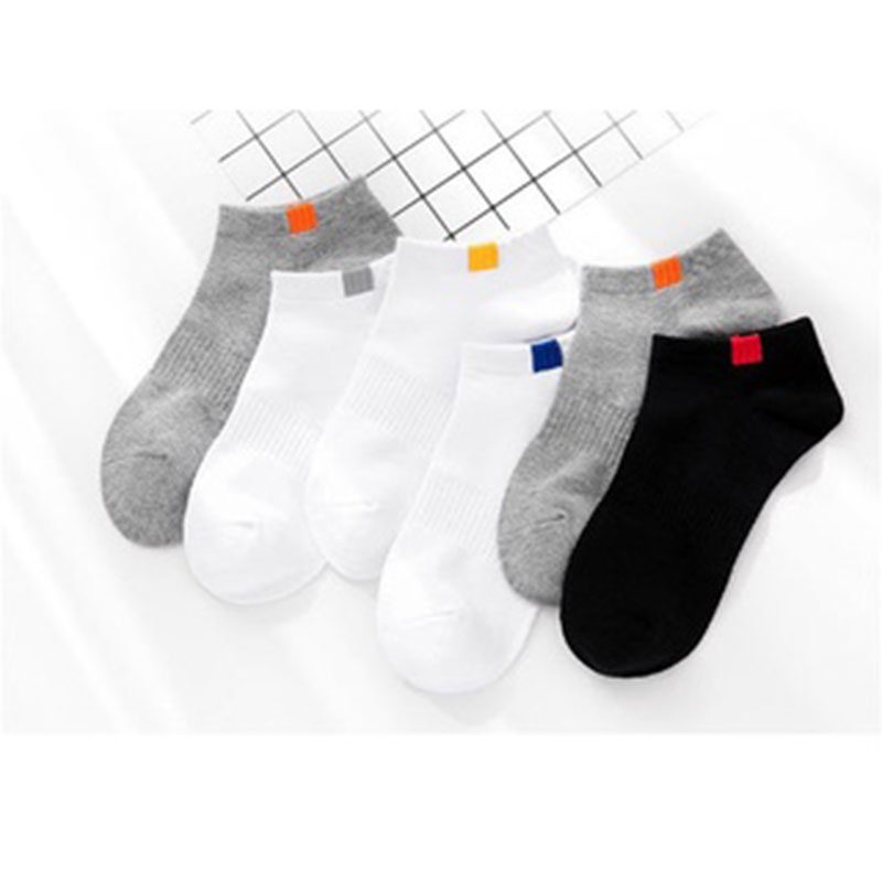 Comicbra ถุงเท้าข้อสั้น ชาย แถบสี ดำ 34-40 ใส่ได้ ขาว เทา ใส่ได้ทุกโอกาส ใส่สบาย สำหรับผู้ชาย - รูปที่ 2