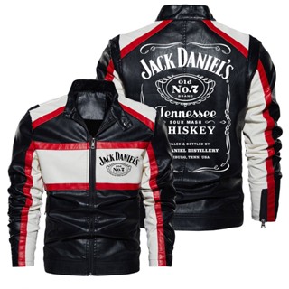 JACK LOGO jacket windproof leather jacket retro racing long-sleeved thin rainproof jacket