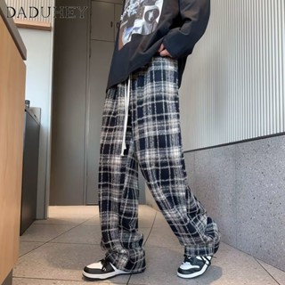 DaDuHey🔥 2022 New American High Street Tie-Dye Straight-Leg Pants Fashionable Loose All-Match Plaid Casual Pants