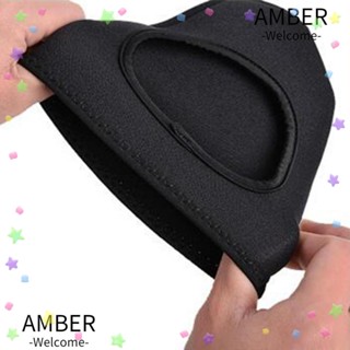 Amber ปลอกสวมหุ้มข้อเท้า ผ้าไนล่อน ป้องกันฝ่ามือ สําหรับขี่จักรยาน 1 คู่