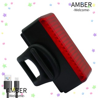 Amber หลอดไฟท้ายจักรยาน LED 5 ดวง สีแดง อุปกรณ์เสริม เพื่อความปลอดภัย