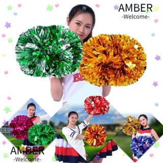 Amber แหวนเชียร์ลีดเดอร์ ปอมปอม สไตล์แฟนซี ดอกไม้ เต้นรํา ตกแต่งปาร์ตี้