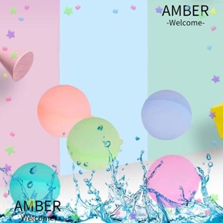 Amber ลูกโป่งน้ํา ใช้ซ้ําได้ สําหรับเล่นเกมฤดูร้อน 12 ชิ้น