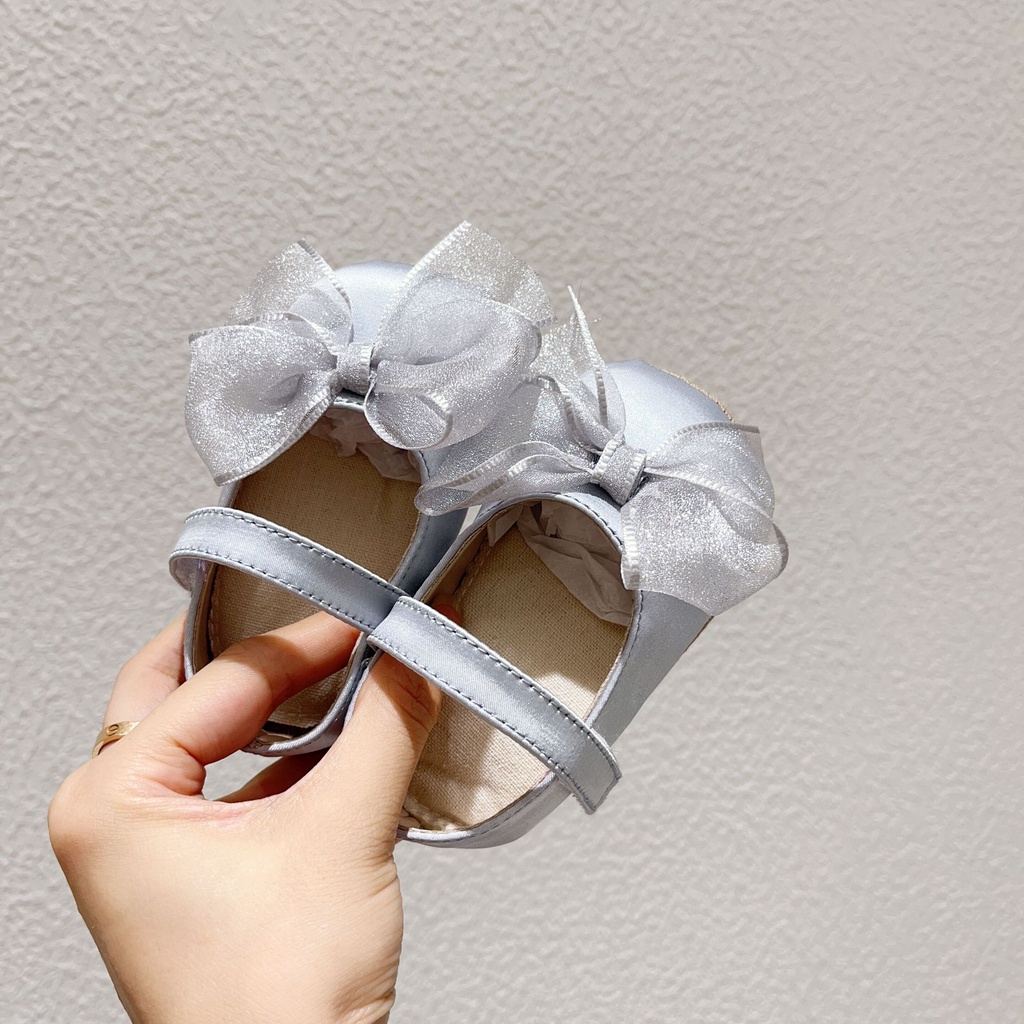 รองเท้าหนัง ประดับโบว์ ขนาดเล็ก ป้องกันการลื่น เหมาะกับฤดูใบไม้ร่วง สําหรับเด็กวัยหัดเดิน - รูปที่ 2