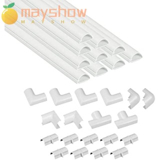 Mayshow ฝาครอบป้องกันสายไฟ PVC ทนทาน อุปกรณ์เสริม สําหรับจัดเก็บสายไฟ