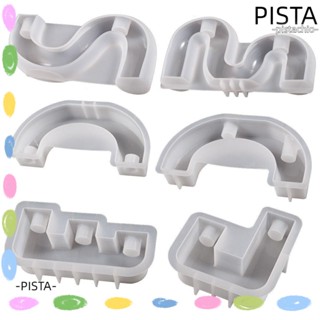 Pista แม่พิมพ์เชิงเทียน ซิลิโคน ทรงโค้ง สีขาว สไตล์นอร์ดิก แฮนด์เมด DIY สําหรับตกแต่งบ้าน