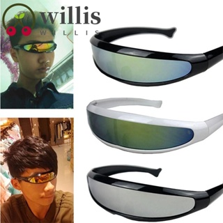 Willis แว่นตากันแดด ป้องกันรังสียูวี สไตล์ฮิปฮอป เรียบง่าย สําหรับผู้ชาย ผู้หญิง Y2K