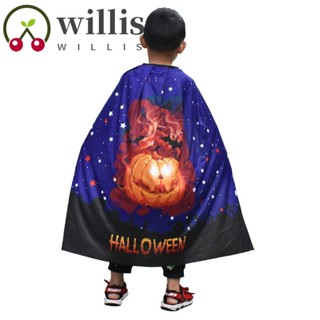 Willis เสื้อคลุมฮาโลวีน ปาร์ตี้ ตลก โครงกระดูกมนุษย์ ผี ฟักทอง คอสเพลย์ เสื้อคลุมเด็ก