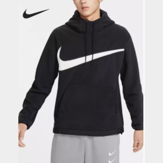 【พร้อมส่ง】ของแท้ 100% Nike เสื้อแจ็กเก็ตกันหนาว มีฮู้ด ผ้าฟลีซ ปักลายโลโก้ ขนาดใหญ่ สําหรับผู้ชาย DQ4897