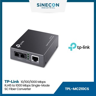 มีบริการส่งด่วนภายในวัน - TP-Link รุ่น MC210CS Fiber to LAN Gigabit Single-Mode Media Converter By Sinecon