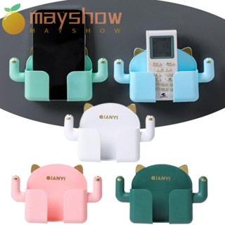 Mayshow ที่วางโทรศัพท์มือถือ, ที่วางปลั๊ก อเนกประสงค์ แบบกาว, ที่เก็บรีโมตคอนโทรล แบบติดผนัง ไม่ต้องเจาะผนัง สร้างสรรค์ สายเคเบิลข้อมูล จัดระเบียบห้องครัว ห้องน้ํา บ้าน