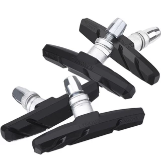 LUOLVTH 1 คู่จักรยานเงียบผ้าเบรค,ยาวนานทนทานจักรยาน V Braking Pads, ยาง 3 สี + ยางโลหะเบรค Pad จักรยานเสือภูเขา