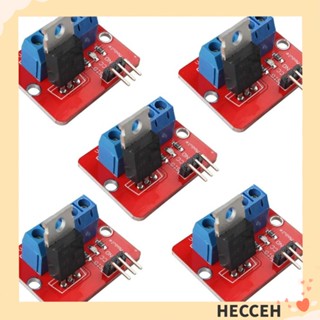 Hecceh โมดูลไดรเวอร์มอสเฟต irf520 irf520 สีแดง สําหรับ Arduino MCU ARM MCU 5 ชิ้น