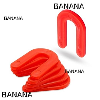 Banana1 ปะเก็นเซรามิค รูปตัว U 1/8 นิ้ว สีแดง สําหรับประตู หน้าต่าง 100 ชิ้น