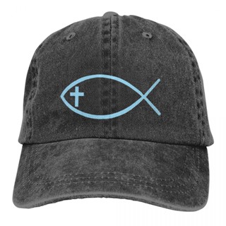 【พร้อมส่ง】หมวกเบสบอล ลาย Ichthys Fish Trucker Snapback สําหรับผู้ชาย