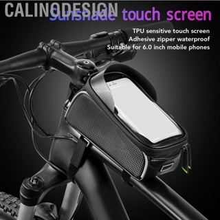 Calinodesign Bike Phone Front Frame Bag Black Top Tube  Mount for Mountain Accessories