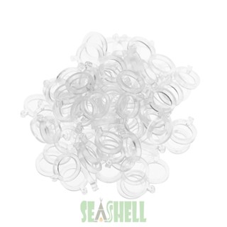 [Seashell02.th] เหยื่อตกปลา PE สีขาว 100 ชิ้น ต่อชุด JAU