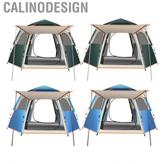 Calinodesign Camping Tent  Double Layer Automatic Pop Up Great Ventilation for Fishing