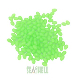 [Seashell02.th] ลูกปัดเรืองแสง แบบนิ่ม ทรงกลม 5-8 มม. อุปกรณ์เสริม สําหรับตกปลา 100 ชิ้น