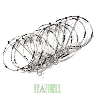 [Seashell02.th] ชุดเครื่องมือจับปู กุ้ง ปู 6 ห่วง แบบพกพา 10 ชิ้น