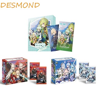 Desmond Genshin Impact Lomo Card Set, Anime Genshin Impact Flash Cards Toys Genshin Impact Anime TCG Game, TCG Pack Full Set ตัวละครฮีโร่การ์ดคอลเลกชันการ์ดกล่อง