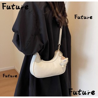 Future กระเป๋าสะพายไหล่ สะพายข้าง ใต้วงแขน หนัง PU ทรงสี่เหลี่ยม สีพื้น เข้ากับทุกการแต่งกาย แฟชั่นสําหรับเด็กผู้หญิง
