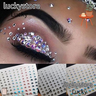 Lucky สติกเกอร์เพชร รูปดวงตา สําหรับแต่งคิ้ว แต่งหน้า