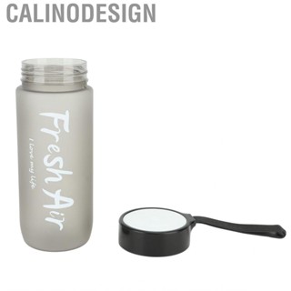 Calinodesign New 600ml Water Bottle Frosted Large  Leakproof With Lanyar