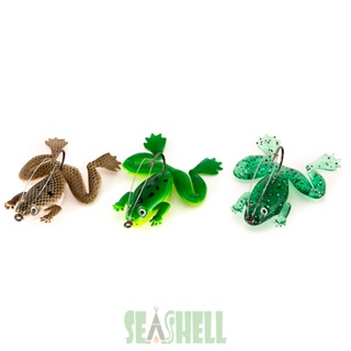 [Seashell02.th] เหยื่อตกปลาไบโอนิค แบบนิ่ม รูปกบ 3D กันแขวน ✨