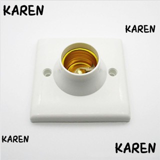 Karen อะแดปเตอร์ขาตั้งโคมไฟเพดาน LED E27