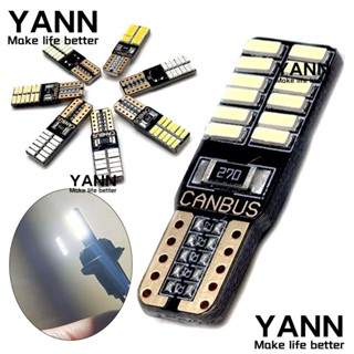 Yann1 ไฟแสดงสถานะ LED กว้าง PCB T10 4014 ไฟอ่านหนังสือ 12V สีขาว สําหรับป้ายทะเบียนรถจักรยานยนต์