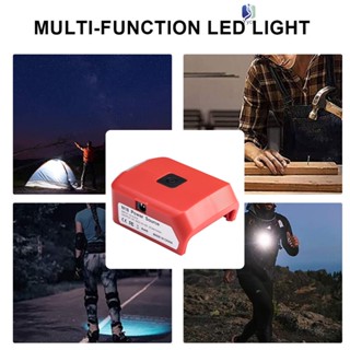 อะแดปเตอร์แบตเตอรี่ 13W พร้อมไฟ LED แบบพกพา สําหรับ Milwaukee